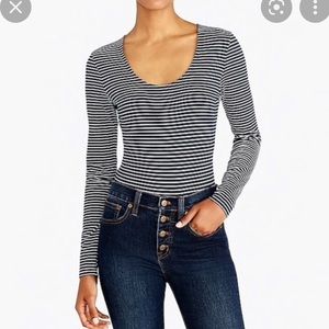 Bodysuit J.Crew Striped Large